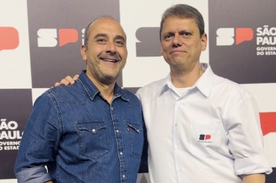 _Guto esteve na última semana com o governador Tarcísio de Freitas no evento de anúncio da verba para todo o estado de São Paulo