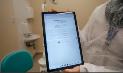S&atilde;o Bernardo inicia na UBS Santa Terezinha projeto-piloto de digitaliza&ccedil;&atilde;o da Sa&uacute;de Bucal