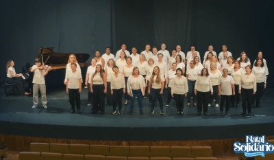 Coral dos Servidores de Santo Andr&eacute; apresenta m&uacute;sica tema do Natal Solid&aacute;rio