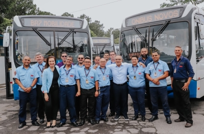 Em plano de moderniza&ccedil;&atilde;o do transporte p&uacute;blico, S&atilde;o Bernardo alcan&ccedil;a 115 novos &ocirc;nibus na frota