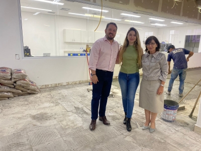 Vereadora Thai Spinello acompanha avanço das obras do INOVA USCS
