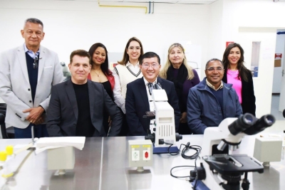 Prefeito Taka visita Fatec e refor&ccedil;a parceria na &aacute;rea de cosm&eacute;ticos