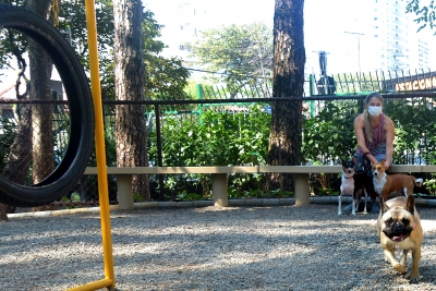 Parque Celso Daniel ganha espaço para atividades com animais de estimação
