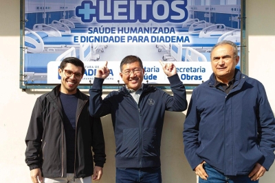 Prefeito Taka anuncia amplia&ccedil;&atilde;o e mais 20 leitos no Hospital Municipal de Diadema