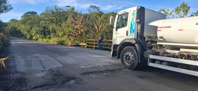 Santo Andr&eacute; d&aacute; fim a uso de caminh&atilde;o-pipa e chega a 100% de &aacute;gua encanada