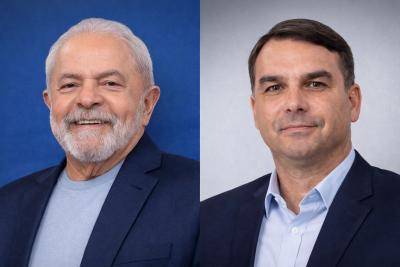Lula e Fl&aacute;vio Bolsonaro aparecem empatados em eventual segundo turno, aponta Quaest