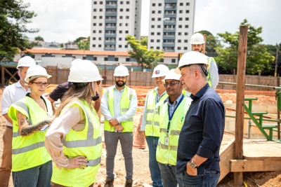 Piscin&atilde;o no Bairro Funda&ccedil;&atilde;o registra avan&ccedil;os e chega a 70% de obras executadas